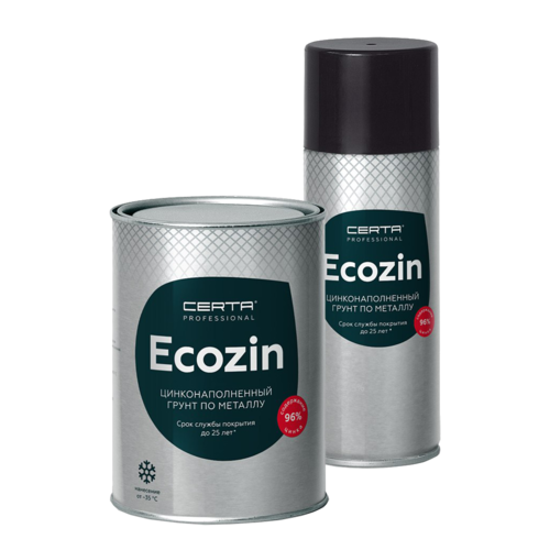 Ecozin<br>Цинконаполненный грунт по металлу (96% содержанием цинка)